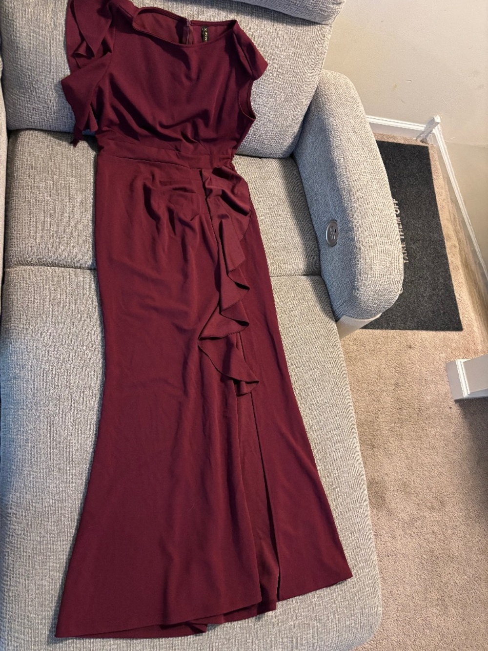 Wine colored dress